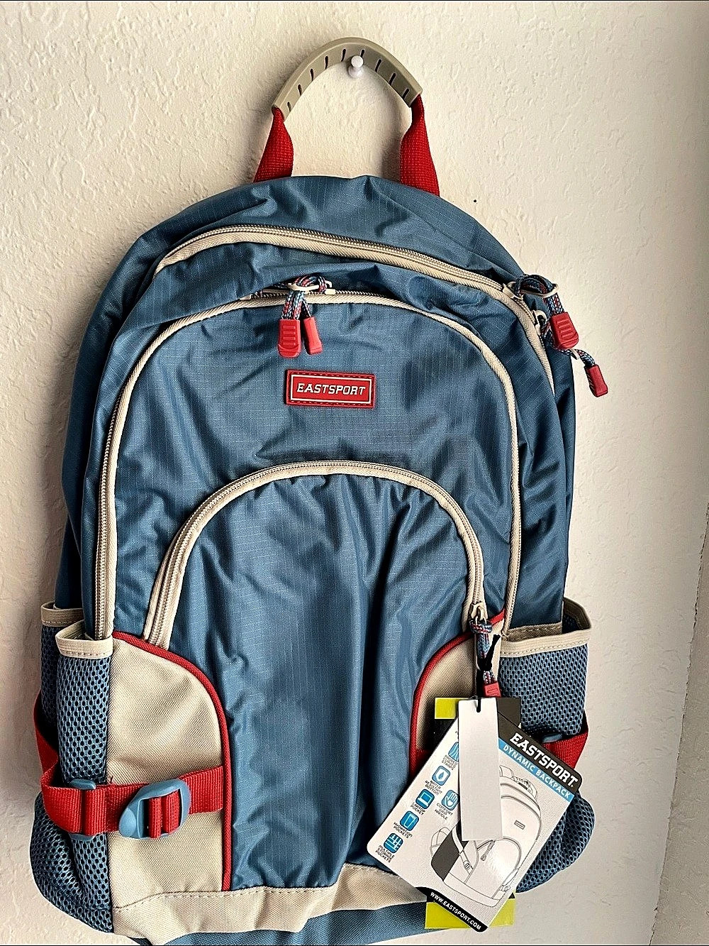 Eastport Dynamic Backpack Blue & Red NWT